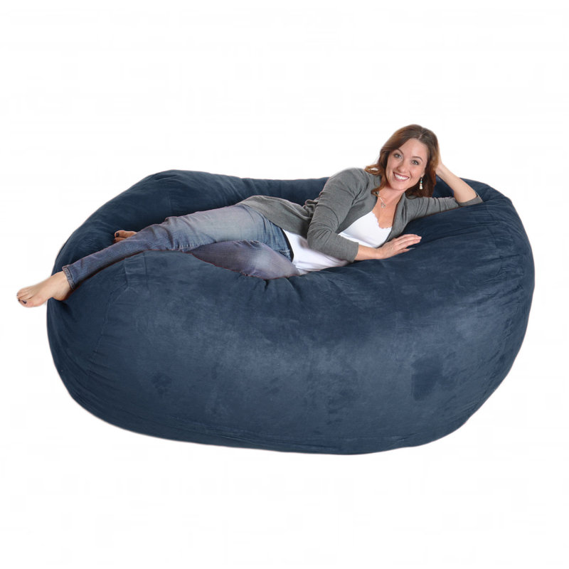 Ebern Designs Microfiber Bean Bag Sofa & Reviews Wayfair